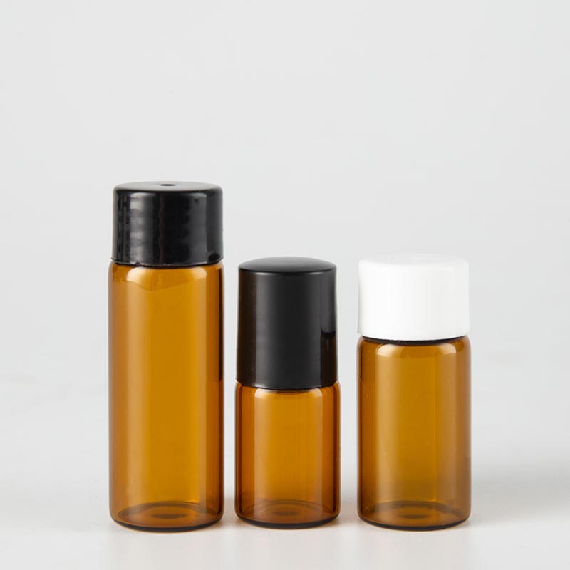 skincare oil glass vial